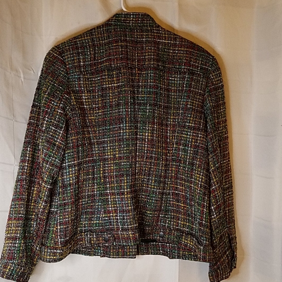 multi color coat w/ asymmetrical zipper - Picture 4 of 4